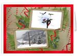 Power Poles of Winter Greeting Cards-Electrician Lineman